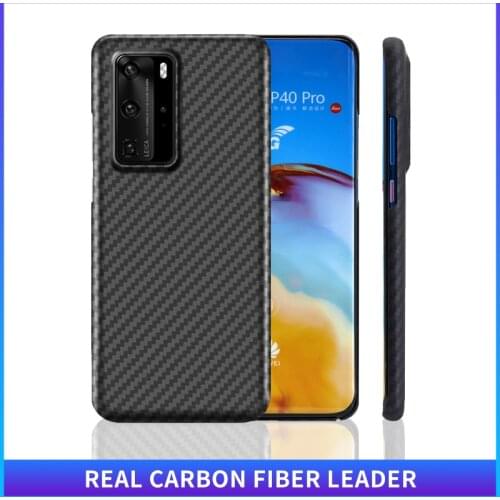 AICHICAO-carbon real carbon fiber phone case for Huawei P40 PRO P40 case Aramid fiber matte P40 Pro Plus ultra-thin phone Co