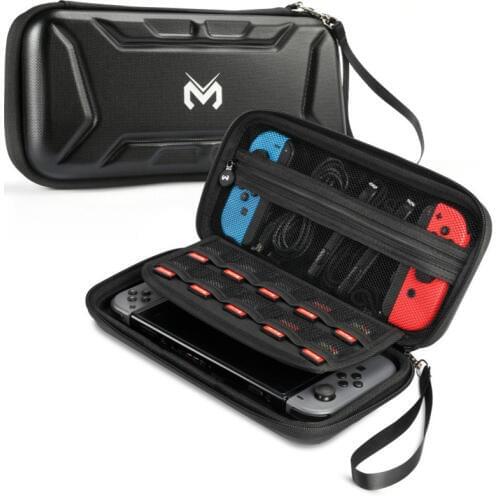 Carrying Case for Nintendo Switch, MEO Waterproof Protective Travel Shell Holder Pouch for Nintend Switch NS Console Accessories