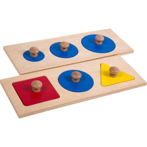 Montessori Shape Matching Board with Knobs Geometric Sorting Puzzle Board Infant Toys Educational Toys For Children G0744H