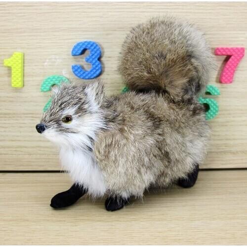 Simulation cute squirrel 21x7x16cm model polyethylene&furs squirrel model home decoration props ,model gift d470
