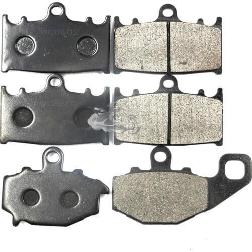 Front+Rear Brake Pads Set For Kawasaki Ninja ZX6R 1993-1997 & ZZ-R600 1993-2008 & ZX-9R 1994-1995 Motorcycle