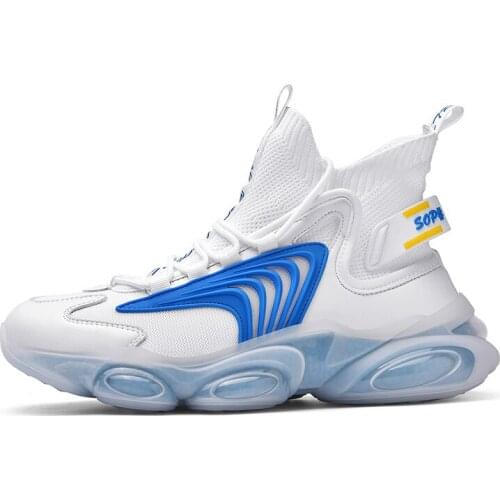 Summer Autumn High Top Light Mens Casual Sneakers Fashion Adult Tennis Man Sport Shoes Plus SIze39~46 Cushioning Jogging Hombre