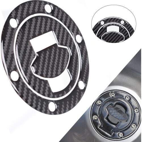 Motorcycle 3D Carbon Fiber Look Tank Gas Cap Pad Filler Cover Sticker For BMW K1200S K1200R K1200GT F650 2001-2003