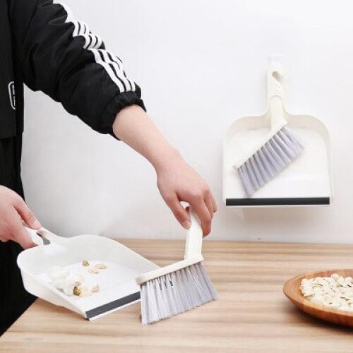 Desktop cleaning brush trash shovel set dustpan broom combination mini summary dustpan broom 1set