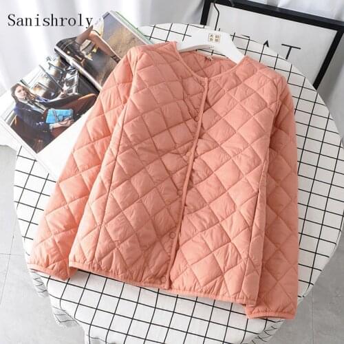 Sanishroly New Plus Size 4XL Autumn Women Warm Down Cotton Coat Parka Female Long Sleeve Winter Jacket Short Outwears Tops S989