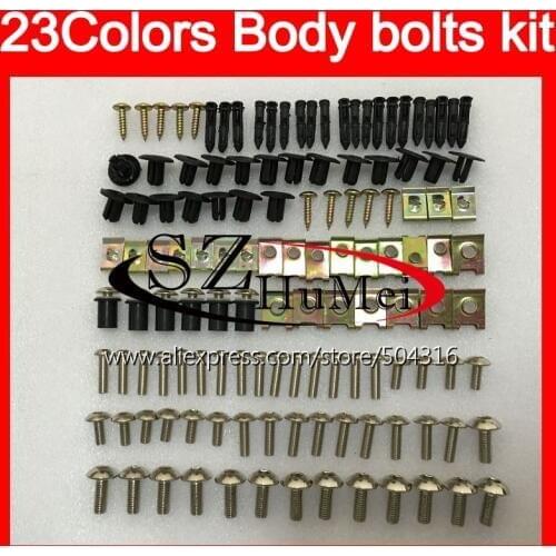 Fairing bolts full screw kit For SUZUKI Katana GSXF600 GSX750F 98 99 00 01 02 1998 1999 2000 01 2002 Windscreen bolt screws Nuts