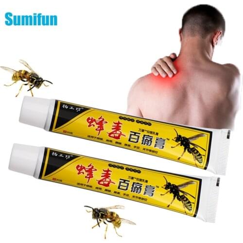 20g Bee Venom Balm Pain Relief Cream Arthritis Joint Plaster Lumbar Neck Back Body Relax Back Orthopedic Pain Killer Ointment