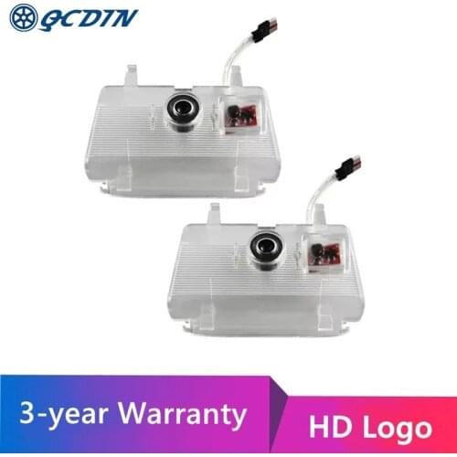 QCDIN 1Pair For MAZDA LED Car Welcome Door Light HD Logo Projector Light For MAZDA 6 ATENZA 2012 -2018