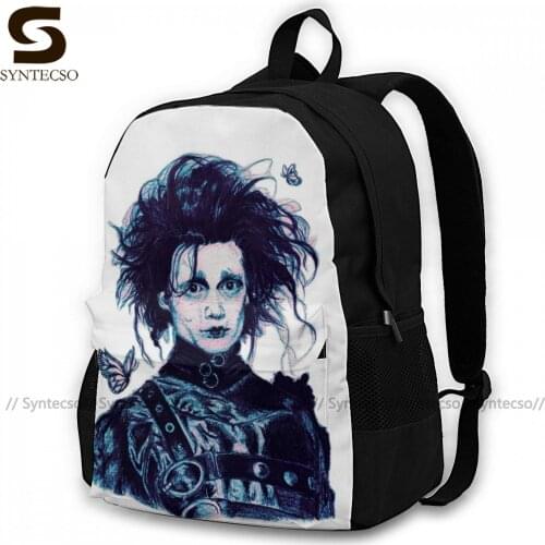 Edward Scissorhands Backpacks Lightweight Nice Polyester Backpack Cycling Tourist Bags