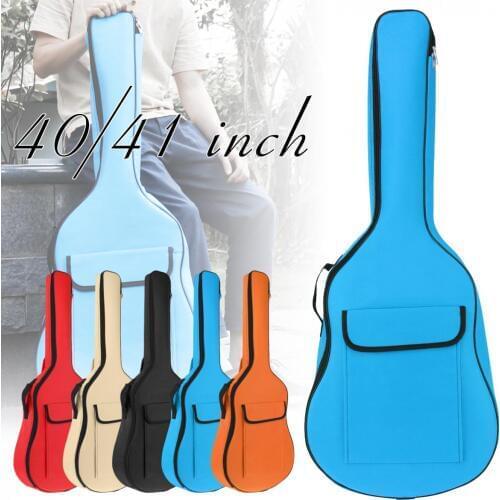 40 / 41 Inch Acoustic Guitar Bag 8mm Sponge Thicken Oxford Fabric Portable Double Straps Guitar Soft Gig Case Backpack