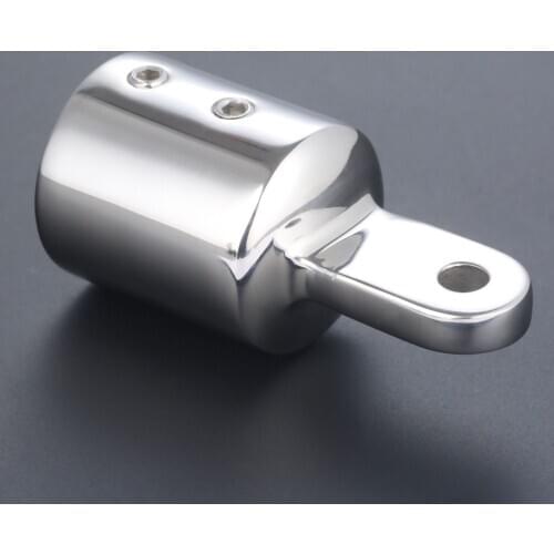 SURIEEN 1 Pc Boat Stainless Steel Fit 1" 25mm Pipe Eye End Cap Bimini Top Fitting Hardware For Yachts Boats Accessories Marine