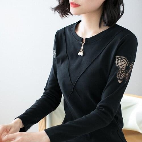 Pearl Lace women blouses 2020 blusas plus size women clothing casual shirt women tops loose blouse hollow out blusas mujer