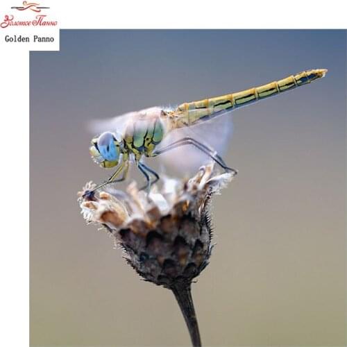 GOLDEN PANNO Diamond Painting Full Square 5D Diy Daimond Embroidery Diamant Mosaic Sale rhinestones pictures dragonfly 03