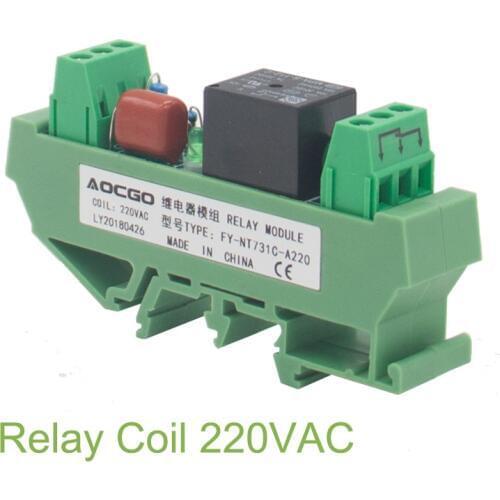 1 channel T73 AC 220V DIN Rail Mount Relay Module