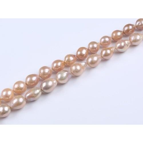 10-12mm Pink Fresh Water Cultured Edison Baroque Loose Pearl