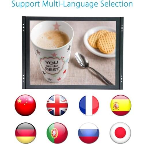 1000 nits Metal case 15 17 19 21.5 Inch Capacitive Touch Screen Monitor Industrial Open Frame Lcd Monitor