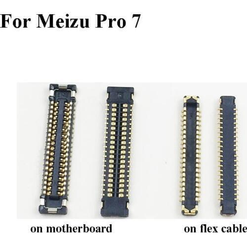 2PCS For Mei zu Pro 7 Pro7 LCD display screen FPC connector ForMeizu Pro 7 Pro7 logic on motherboard mainboard 5.2'' inch