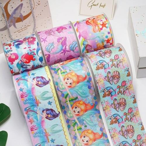 3 inch 75mm 38mm 25mm Characters Printed Grosgrain Ribbon 54653