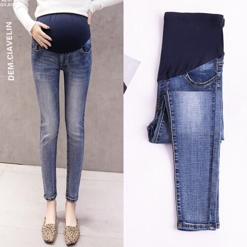 601# Maternity Clothes Spring Autumn Slimming Maternity Jeans Slimming Easy Matching Maternity Trousers