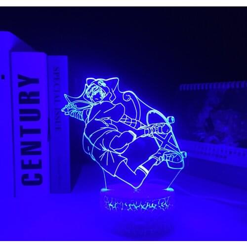 SK8 The Infinity Miya Anime Remote LED White Base Night Light for Bedroom Decor Nightlight Kids Brithday Gift Manga Room 3D Lamp