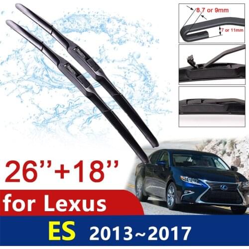 Car Wiper Blades for Lexus ES ES250 ES300h ES350 2013~2017 2015 2016 XV60 250 300h 350 Front Windshield Wipers Car Accessories