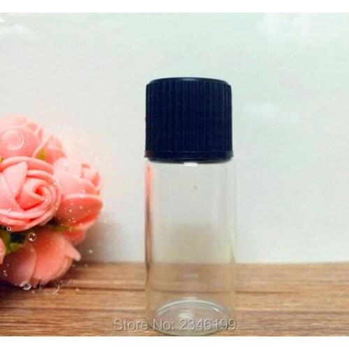 10ML 10G Transparent Dropper Gourd Bottles Essential Oil Bottle, Sample Bottle, Cosmetic Glass Bottle, 50 Pieces/lot
