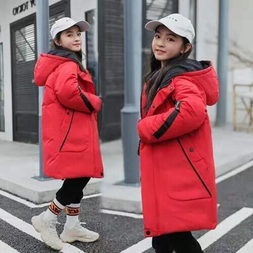 New Style Children Down Long Style Thick Warm Parkas Coats Winter Baby Boys And Girls Wear Baby Boy Girl Parkas Casual Outwear