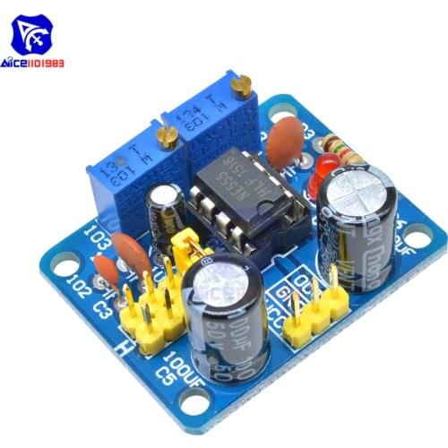 NE555 Signal Generator Square Wave Pulse Frequency Adjustable Module 1~500KHz