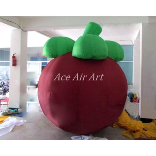 Giant Inflatable Mangosteen ball ,Large Inflatable Mangosteen replica for fruit advertising