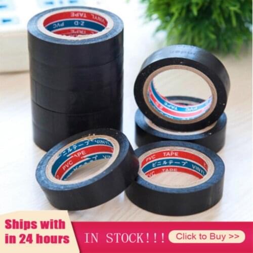 Hot 1pcs Black Tape Electrician Wire Insulation Flame Retardant Plastic Tape Waterproof Self-adhesive Tape Home Improvement