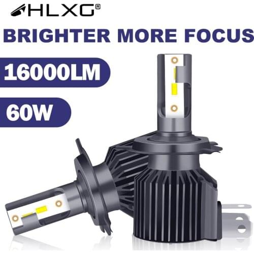 HLXG wireless h7 led H4 H8 H9 HB3 HB4 H11 fog lamp 16000LM 9006 9005 lampada auto bulbs luces car led headlight 12V lights 6000K