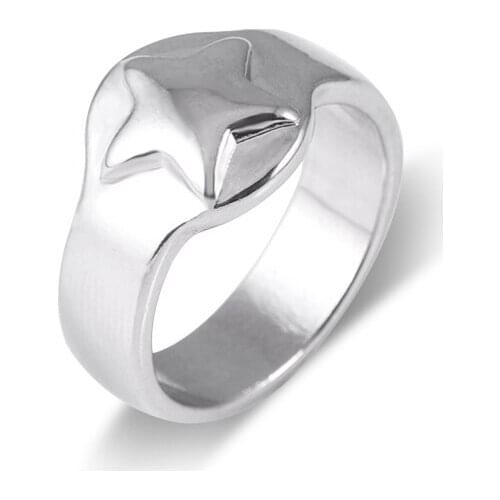 Anime Shaman King Simplicity Cosplay For Men and Women Ring Asakura Hao Five-Pointed Star Rings Jewelry Accessories