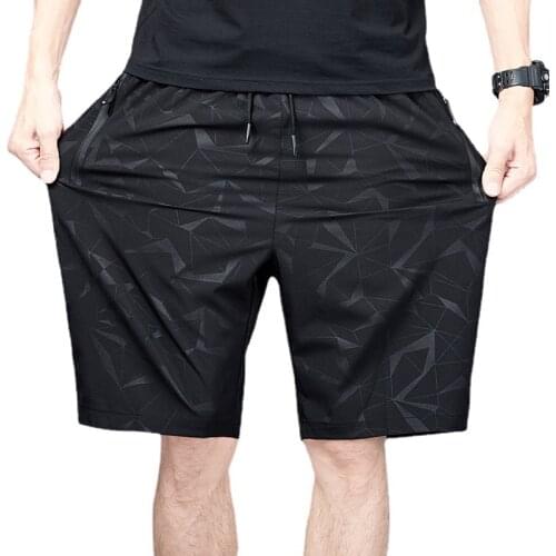 Summer Casual Shorts Men Pocket Black Pants Plus Size Quick Dry Boardshorts Bodybuilding Running Joggings Workout Beach Shorts