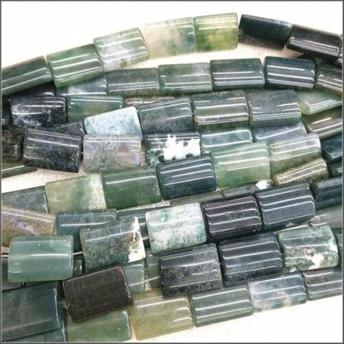 22pcs Natural Indian Agatee Stone Nice Semi Precious stone strings Rectangle shapes Charms Mens Bracelet making size 13x18mm