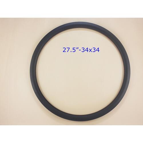 NEW 650B 34X34 mountain bike rim UD 3K matte glossy 24 28 32 36 holes 27.5er 34mm clincher hookless tubeless wheel carbon rim