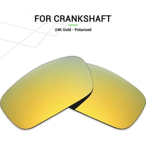 Mryok POLARIZED Replacement Lenses for Oakley Crankshaft Sunglasses 24K Gold