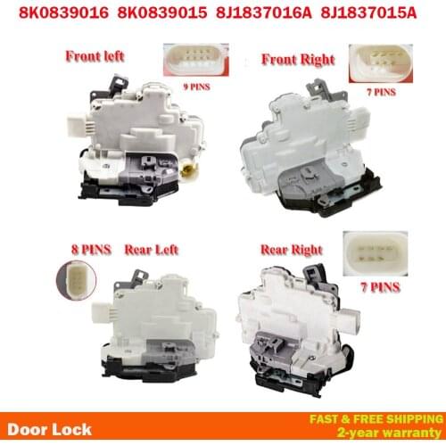 For Audi q3 q5 q7 A4 B8 b6 VW Skoda Superb Seat Ibiza Left Right Door Lock Actuator 8K0839016 3C4839016A 8J2837015A 8J2837016A