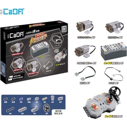 MOC technolog Motor Train Remote Control Battery Box Switch With Led light Power Function C61016 20086 20001 23009 Spare Part