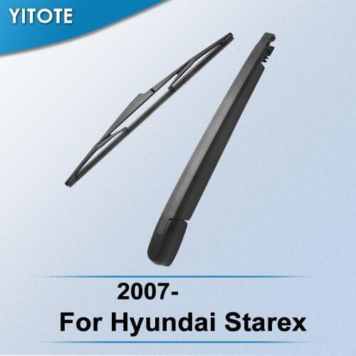 YITOTE Rear Wiper & Arm for Hyundai Starex 2007 2008 2009 2010 2011 2012 2013 2014 2015 2016 2017