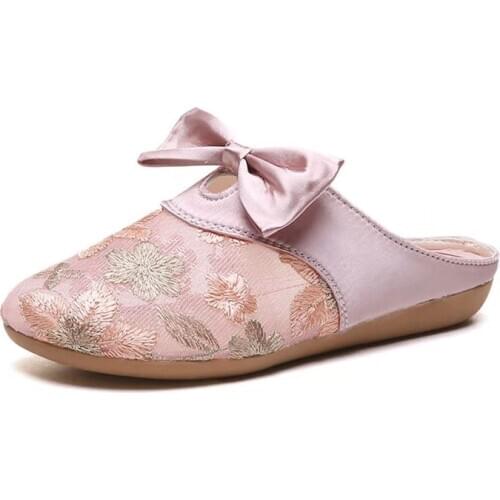 Net red Baotou plant flower 2019 ancient wind plant flower mesh summer female embroidery leisure half plant flower