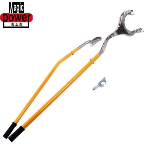 Tire demount and mount tools for truck