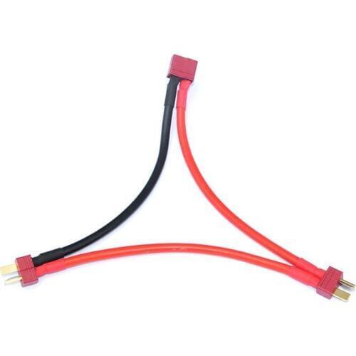 XT60 T plug Connector 1 2 Male to 1 2 Female Serial Charger Cable Connection 14AWG Rc model wire Part Accessories length 5cm
