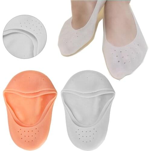 2 Size Full Length Silicone Gel Socks Moisturizing Sock Foot Care Protector Plantar Fasciitis Treatment Pedicure Foot Care Tool