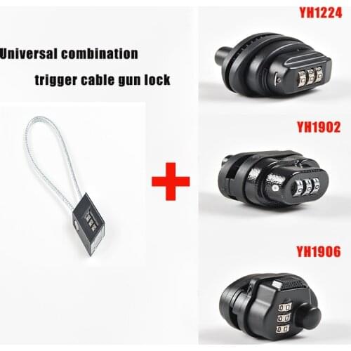 Universal Digital Zinc Alloy Combination Trigger Cable Gun Lock with Black Hunting Code Lock Gun