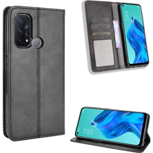 For OPPO Reno 5A Case Luxury Flip PU Leather Wallet Magnetic Adsorption Case For Oppo Reno 5A 5 A Reno5A Phone Bags