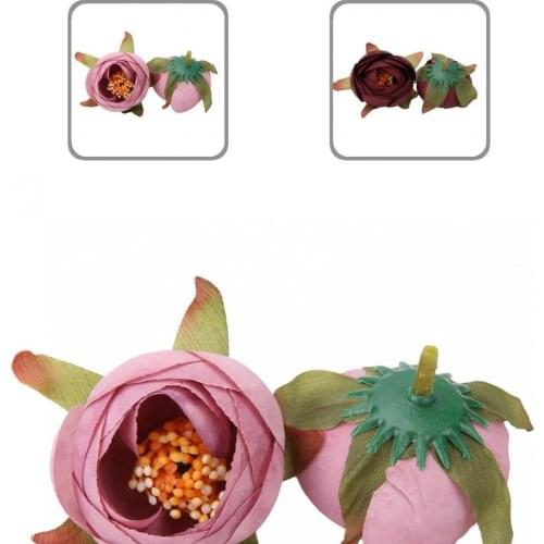 Bright-colored 1 Set Convenient Multi-use All Match Simulation Flower 12 Colors Flower Handicraft Eye-catching for Home
