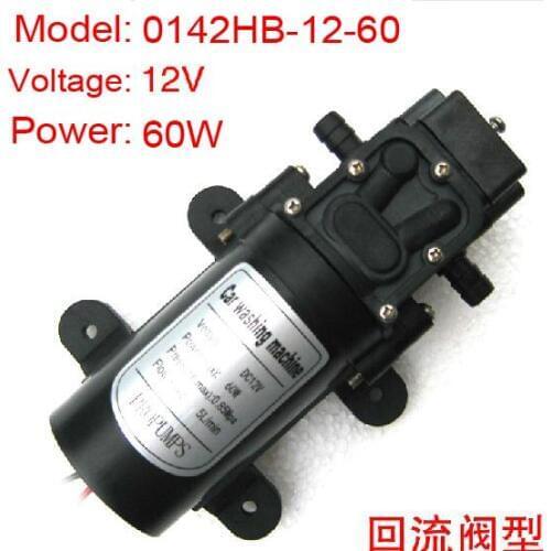 0142HB-12-60 return valve type screw thread connect electric diaphragm pump 12V 60W DC Micro water pump,Car washing,80m lift