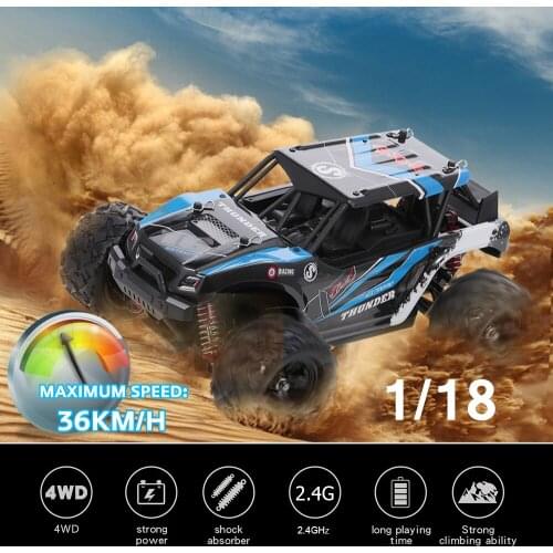 1/18 4WD RC Cars 2.4Ghz Radio Control RC Cars 36KM/H High speed Trucks Off-Road Trucks Toys for Children Toys Kids Suprise Gifts