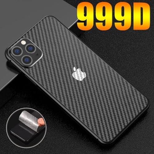 10 Pieces Back Carbon Fiber Screen Protector For iPhone 12 11 Pro Max X XS XR 6 6s 7 8 Plus Film On iphone 12 Mini SE 2020 Film