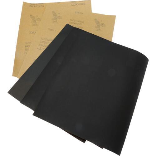 5 Sheets Sandpaper Waterproof Abrasive Paper Sand Paper Silicone Carbide Grinding Polishing Tool 28 x 23cm